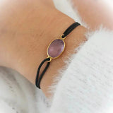Bracelet élastique ajustable Améthyste / 1 papier d'encens = 1 purification Bracelet Améthyste ou Aventurine Naturelle : ANTI STRESS - ANGOISSES