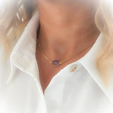 Collier ajustable Améthyste / 1 papier d'encens = 1 purification Bracelet Améthyste ou Aventurine Naturelle : ANTI STRESS - ANGOISSES