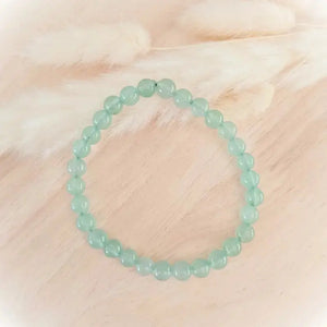 bracelet aventurine anti-stress perles rondes 6mm