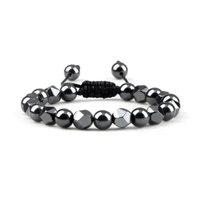 Bracelet Hématite Naturelle - Protection, Vitalité, Sérénité