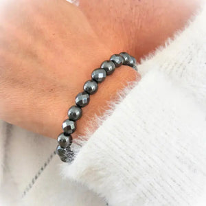 Bracelet Hématite ajustable / 1 papier d'encens =1 purification Bracelet pour le signe du BÉLIER (21 mars - 20 avr)