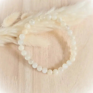 bracelet pierre de lune perles rondes 