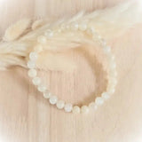 bracelet pierre de lune perles rondes 