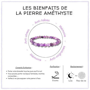 les bienfaits de la pierre améthyste