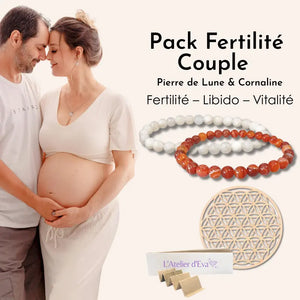 Pack Fertilité Couple – Pierre de Lune & Cornaline L'Atelier d'Eva