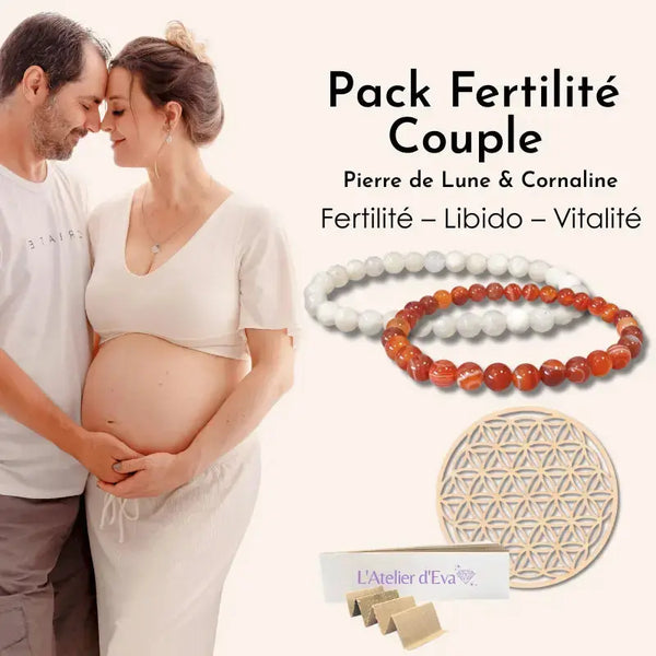 Pack Fertilité Couple – Pierre de Lune & Cornaline L'Atelier d'Eva