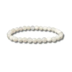 bracelet pierre de lune élastique 6mm