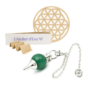 Petit pendule en Cristal de Roche pour la méditation, la concentration et la recherche de réponses