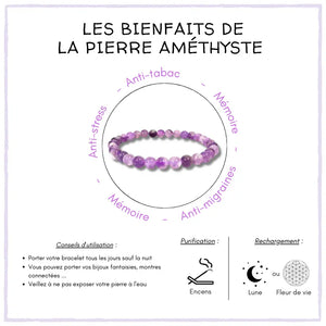 les bienfaits de la pierre améthyste