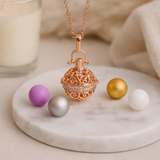 Bola de grossesse doré rose L'Atelier d'Eva