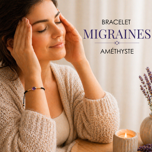 bracelet anti-migraines amethyste