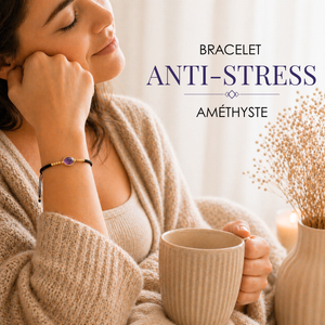 bracelet anti-stress amethytse