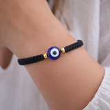 bracelet deluxe oeil bleu porte-bonheur