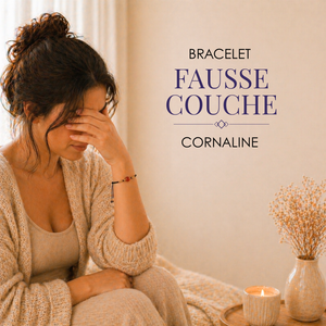 bracelet fausse couche cornaline