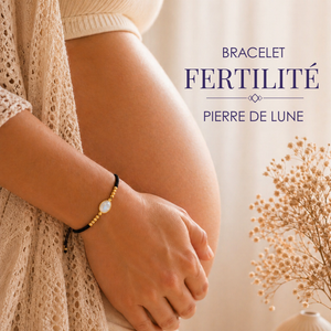 bracelet fertilité pierre de lune - l'atelier d'eva