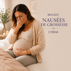 bracelet nausées de grossesse citrine