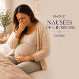 bracelet nausées de grossesse citrine
