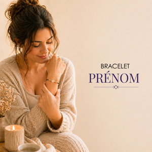 bracelet prénom de lithotherapie - l'atelier d'eva