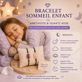 Bracelet Sommeil Enfant Améthyste ou Quartz Rose L' Atelier d'Eva