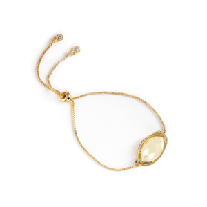 bracelet chaîne citrine pour la fatigue