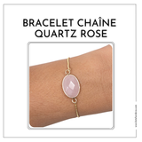 Bracelet  pierre Quartz Rose