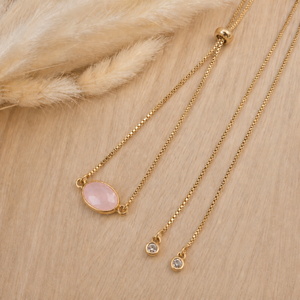 Collier Quartz Rose - Amour, Tendresse, Paix Intérieure