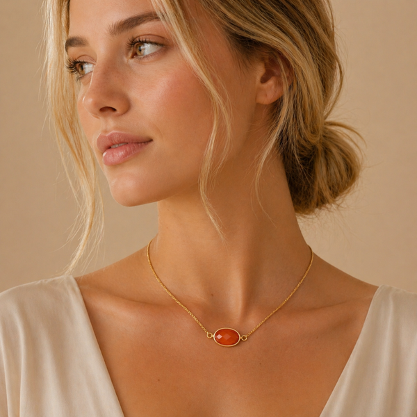 Collier Cornaline – Énergie, Confiance & Fertilité