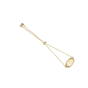 collier chaîne citrine