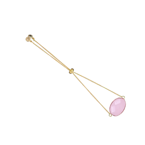 collier quartz rose