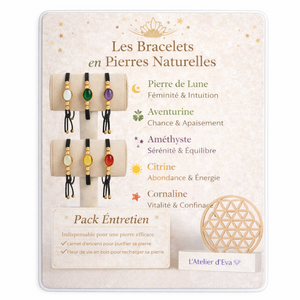 Pack Revendeuse Bracelets Pierres Naturelles - Kit Complet