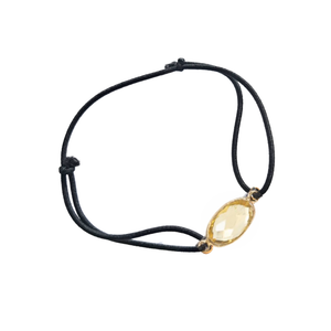bracelet élastique citrine