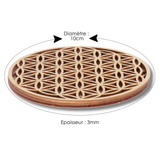 fleur de vie en bois