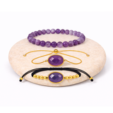 Bracelet Améthyste - Apaisement, Harmonie, Protection L' Atelier d'Eva