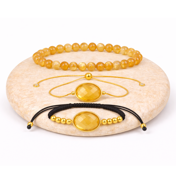 Bracelet Citrine – Bonheur, Chance, Vitalité