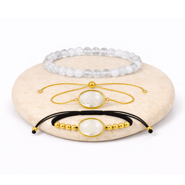 Bracelet Cristal de Roche - Equilibre, Energie, Amplification