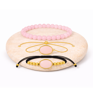 Bracelet Quartz Rose - Amour, Tendresse, Paix Intérieure L' Atelier d'Eva