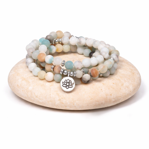 Mâlâ Amazonite : APAISEMENT - CONFIANCE - COMMUNICATION L'Atelier d'Eva