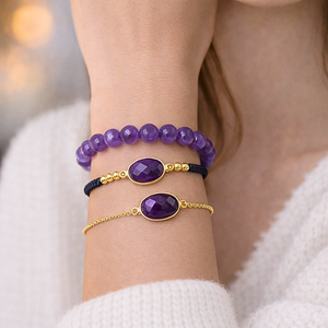 modèles de bracelets améthyste l'Atelier d'Eva
