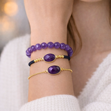 modèles de bracelets améthyste l'Atelier d'Eva