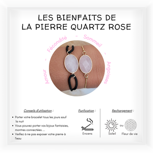 Bijoux Quartz rose "BABY BLUES"