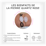 bracelets quartz rose lithothérapie