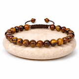 Bracelet oeil de tigre ajustable 