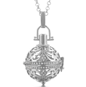 Bola de grossesse strass argenté 