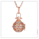 Bola de grossesse strass doré rose