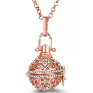 Bola de grossesse strass doré rose