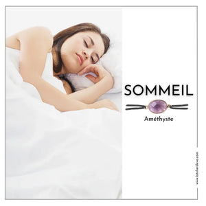Bracelet Améthyste : SOMMEIL - INSOMNIES