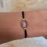 Améthyste élastique / 1 papier d'encens = 1 purification Bracelet enfant : STRESS - ANGOISSES - ANXIETÉ