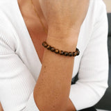 Bracelet de lithothérapie en OEIL DE TIGRE