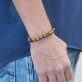 Bracelet de lithothérapie en OEIL DE TIGRE