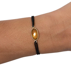 Bracelet lithotherapie citrine pour le signe du gémeaux